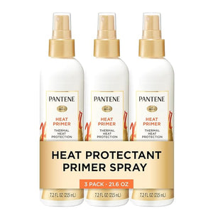 Pantene Pro-V Heat Protectant Spray Thermal Heat Primer for Hair Pack of 3 21.6 oz total