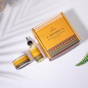 PowerPak Al-noir Batana Oil Hair Care Set for Men &amp; Women | 100% Raw Batana Butter + Pure Cold-Pressed Refined Batana Oil for Hair Growth, Thickness, Strength, and Repair