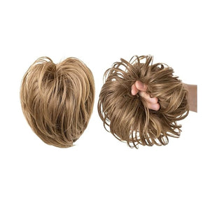 Hair Chignon Straight Hair Bun Hair Pieces Synthetic Messy Bun with Elastic Rubber Band Ponytail Extension Women Hair Accessories Hair Pieces For Women(10T16)