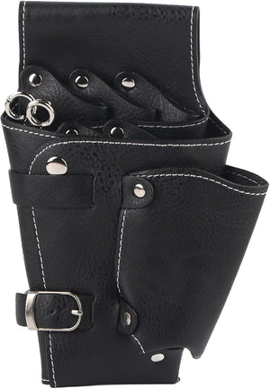 ZJchao Hair Stylist Waist Bag Hairdressing Scissors Waist Bag PU Leather Salon Barber Tools Scissors Holder Case with Belt for Hairdresser Hair Stylist Scissor Holder Pouch Cases