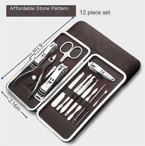 Professional beauty kit hand and foot repair kit nail clipper set of 12 pieces nail clipper repair tool