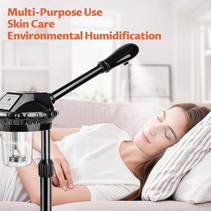 Professional Face Steamer Adjustable Height and Angle Facial Steamer Clean Skin Firming Pores and Moisturizing Suitable for a Beauty Spa at Home