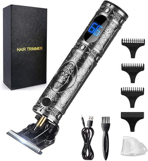 RESUXI Hair Clippers for Men Hair Trimmer for BarbersProfessional Cordless T Blade Trimmer Beard Edger LinersBarber ShaversOrnate Knight Close-Cutting Hair Machine