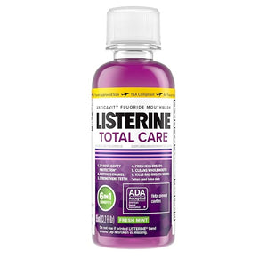 Listerine Total Care Anticavity Mouthwash Fresh Mint 3.2 oz (Pack of 12)