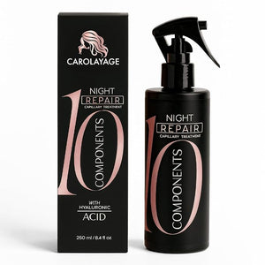 Night Repair Treatment for Hair | Hydrating Overnight Hair Mask with Hydrolyzed Keratin and Aloe Vera | Strengthens Restores Shine and Reduces Frizz | Leave In No Rinse Needed 8.4 fl oz