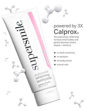 Supersmile Professional Whitening Toothpaste ? Fluoride Toothpaste for Visibly Whiter Teeth ? Whitens up to 6 Shades
