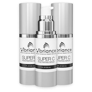 Vibriance Super C Serum for Mature Skin - All-in-One Vitamin Formula Hydrates Firms Lifts Smooths Targets Age Spots Wrinkles 1 fl oz - Pack of 3
