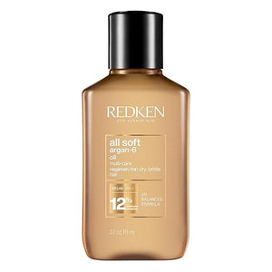 Redken All Soft Argan-6 Oil Treatment For Dry Hair - Deeply Conditions Hair, Adds Softness and Shine With Argan Oil