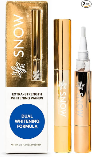 Snow Extra-Strength Teeth Whitening Serum - Oral Care Teeth Whitener Pen - Whitening Pen for Stain Removal &amp; Whiter Teeth - Tooth Whitener with Potassium Nitrate and Hydroxyapatite - 2 Pack