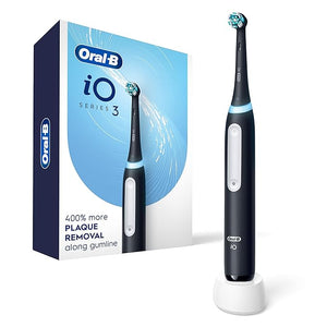 Oral-B iO3 Electric Toothbrush (1) with (1) Ultimate Clean Brush Head and (1) Charger Black