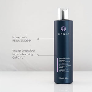 MONAT Volumizing Revive Shampoo Infused w/Rejuveniqe ? Weightless Shampoo for Fine Flat Hair ? Amplifies Volume Adds Softness Shine ? Cleanses and Protects with UV Defense ? Net Wt 237ml (8 fl oz)