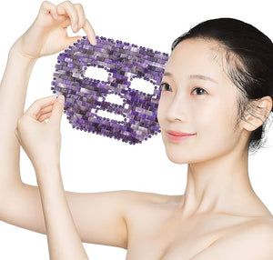 ideayard Jade Facial Mask£ü100% All Natural Jade Sleep Mask£üDiminish Puffiness£üSoothe Eye Fatigue (Purple)