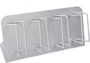 Electric Clipper Storage Rack.4PCS Barber Clipper Holder,Barber Station Electric Hair Trimmer Display Rack Storage Organizer,Stainless Steel Frosting¡¦(Matte Silver)