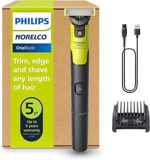 Norelco Philips OneBlade 360 with Connectivity Hybrid Face Electric Beard Trimmer and Shaver with 360 Blade Technology 1x360 Blade for Face 5in1 Adjustable Comb Model QP4530/90