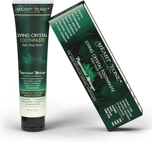 Living Crystal Toothpaste | Fluoride Free | Natural &amp Remineralizing Hydroxyapatite Toothpaste | Sensitive Teeth | Theobromine Strengthens Enamel | Minty Fresh
