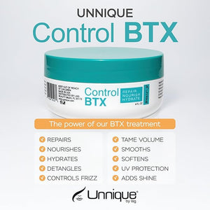 UNNIQUE Control Btx - Hair Treatment - Hair Mask for Damaged Hair Ultimate Smoothening Hydrating and Age-defying Locks 4 Fl Oz
