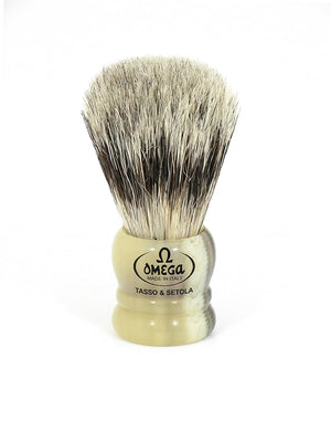 Omega Bristle Mix (Hog Bristle &amp Badger) Shaving Brush Resin Handle