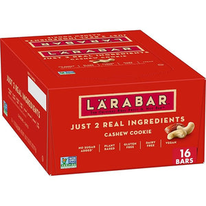 Larabar Cashew Cookie Gluten Free Vegan Fruit &amp Nut Bar 1.7 oz Bars 16 Ct