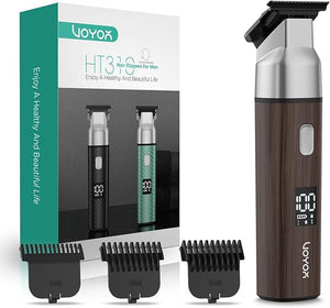 VOYOR Body Hair Trimmer for MenElectric RazorVersatile Groin &amp Body TrimmerWaterproof and Cordless Shaver Manscaper for Men USB-C Charging GroomerCeramic Blade Razor Male Grooming HT310 (Woo