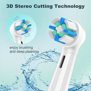 iO Replacement Heads Compatible with Oral B iOiO Series Electric Toothbrush Heads Compatible with Oral B iO 2/3/4/5/6/7/8/9/10Medium Bristles for Effective Plaque Removal(Black&ampWhite)