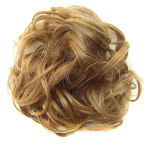 SONGCHAO Fake Hair Bun 1 Pack Messy Bun Hair Hoops Ponytail Hair Extensions Synthetic Donut Hair Bun Curly Wavy Hair Bun Wigs for Women Hair Accessories (Color : 19)