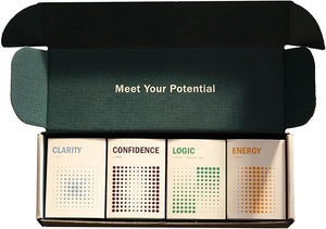 Thesis The Starter Kit - Nootropic Cognitive Supplements with Clarity, Logic, Confidence &amp; Energy - Promotes Mental Focus, Natural Energy &amp; Memory - 24 Servings - 1 Month Supply