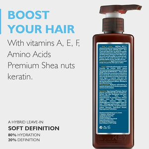 Saryna Key Mixed Shea 80-20 (500ml/16.9oz) - Leave-in-Moisturizer - Pure African Shea Butter - Perfect for Soft Waves and Loose Curls - contains enhanced concentrations of Shea Butter