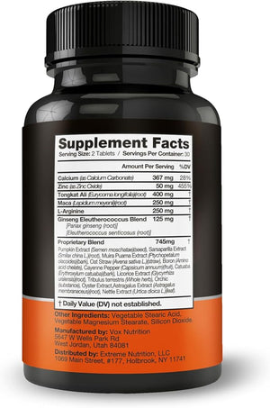 Hard Fox - #1 Ultimate Performance - 3" Added Size in 60 Days - Enlargement Pills for Men - Super Drive, Strength, Size, Endurance - 60 Count