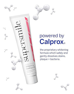 Supersmile Peppy Mint Teeth Whitening Toothpaste Set, Complete 5-Piece Travel Set with 3 Toothpastes, 1 Accelerator &amp; 1 Toothbrush, Whitening Toothpaste Kit, Whitens up to 6 shades.