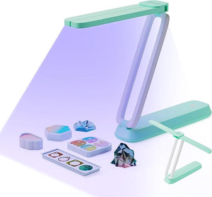 Resiners UV Light for Resin Curing UV Resin Light Wireless &amp Rechargeable UV Lamp 3-in-1 Uses Foldable Blacklight Ultraviolet LED Craft Supplies Tools for Resin Molds Jewelry Making DIY Dec