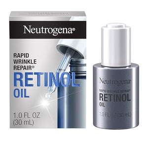 Neutrogena Rapid Wrinkle Repair Retinol Face Oil, Daily Anti-Aging Face Serum to Fight Fine Lines, Deep Wrinkles, &amp; Dark Spots, 1.0 fl. oz