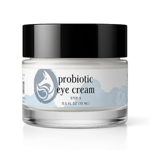 Probiotic Eye Cream with Caffeine for Dark Circles Puffiness &amp Wrinkles - Luxury 28-Botanical Formula with Ceramides - Targets Under Eye Bags Fine Lines &amp Crow's Feet - USA Made 0.5oz