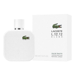 Lacoste - L.12.12 Blanc Eau de Toilette - Men's Fragrance - Woody Aromatic - With notes of Grapefruit Tuberose &amp Vetiver