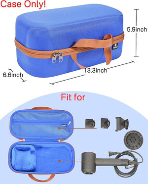 RAIACE Hard Storage Case Compatible with dyson Hair Dryer Travel Carrying Bag. (for sale is case only). -Blue