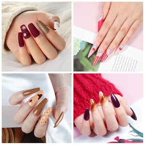 COSCELIA 57pcs Gel Nail Polish Kit with U V light 40 Colors Fall Winter Gel Polish Set 5pcs Soak Off Top and Base Coat Nail Stickers Gel Manicure Starter Kit Christmas Gifts for Women