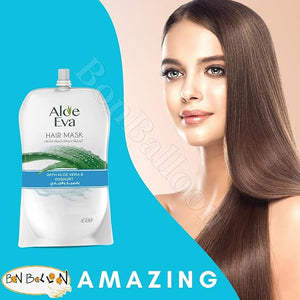 Aloe Eva Hair Mask Pouch With Aloe Vera &amp Yoghurt (8.45 oz / 250 gm) Moisturizing And Beautiful ???? ???? ????? ??????? ????????