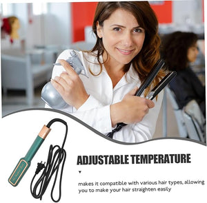 Dual Voltage Hair Straightener Portable Cordless Wet to Dry Styling Tool for Women Hair Straightening Brush Brush Black