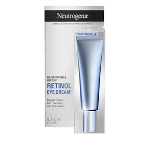 Neutrogena Rapid Wrinkle Repair Retinol Anti-Wrinkle Eye Cream for Dark Circles Daily Eye Wrinkle Cream with Hyaluronic Acid &amp Retinol Paraben-Free 0.5 fl. oz
