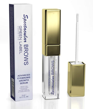 Spectacular BROWS - Brow Enhancer and Brow Growth Serum - Eyebrow Growth Enhancer- Eyebrow Growth Serum with Biotin &amp Natural Peptides. For Thin Over-Plucked Eyebrows. Lash &amp Brow Growth Prod