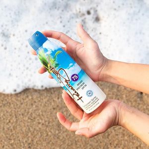 Panama Jack Continuous Spray Sunscreen - SPF 75 Broad Spectrum UVA/UVB Protection PABA Paraben Gluten &amp Cruelty Free Water Resistant (80 Minutes) 5.5 OZ (5.50 Fl Oz (Pack of 12))