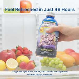 Hollywood diet - 48-Hour Miracle Fruit Juice Cleanse Diet 1-Pack Detox Cleanse for Weight Loss &amp Rejuvenation Food Replacement Fast Acting Diet Weight Loss Drink 32 Fl. Oz.