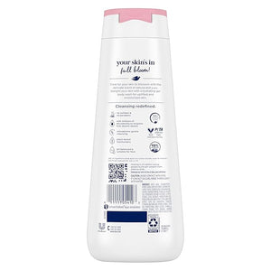 Dove Body Wash 4 Count for 24hr Lotion-Soft Skin Uplift Sakura Blossom and Yuzu Moisturizing Skin Cleanser with No Sulfates No Parabens