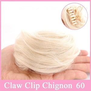 messy bun hair piece Space Buns Hair Pieces, Mini Claw Clip in Hair Bun Messy Cat Ears Hair Bun Extension Synthetic Donut Wig Accessory Updo Hairpieces for Women Girls hair buns hair piece(60)