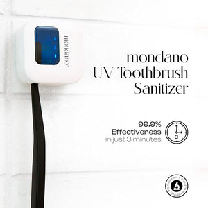 Mondano UV-C Toothbrush Sanitizer and Holder Toothbrush Case - Manual/Electric Toothbrush Cover for Any Toothbrush Head - Rechargeable Toothbrush Travel Case Tooth Brush Cover Cap for Home