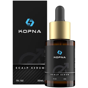 Hair Growth Serum for Men - Extra Strength Scalp Treatment with Biotin &amp Botanical Actives - Clinically Tested for Thicker Fuller Hair - Lightweight Non-Greasy Formula - 1 Fl Oz Bottle