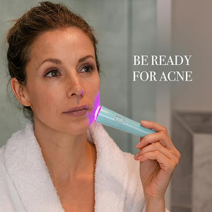 Revive Glo Acne Wand Multi-Spectrum Face Wand Red &amp Blue Light for Acne Medspa-Quality Face Tools for Skincare Portable Light Therapy Products for Targeted Skin Support