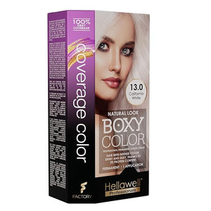 Professional Coloring kit - Permanent color cream hair dye. 13.0 California White + Violet -Purple Shampoo and Conditioner Kit Toner for Blonde Hair Neutralizes yellow and orange tones.