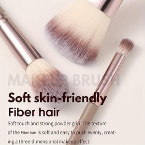 Brown Makeup Brushes Set Professional 47Pcs Premium Synthetic for Foundation Concealer Blush Eyeshadow Powder Contour Makeup Brush Kit Face Eye Make up Brushes &amp Tools