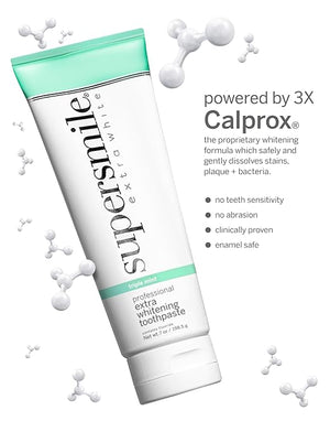 Supersmile Extra White Triple Mint Whitening Toothpaste ? Professional Formula for Visibly Whiter Teeth ? Whitens Up to 9 Shades 7 oz