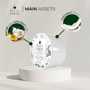 YBERA PARIS Terra Coco Verde Mask | Vegan | Moisturizes and Nourishes | Ideal for Extremely Dry and Worn Hair Damaged by Sun or Chemicals| Removes Dead Cells | Acts as a Sunscreen | 7.0 oz